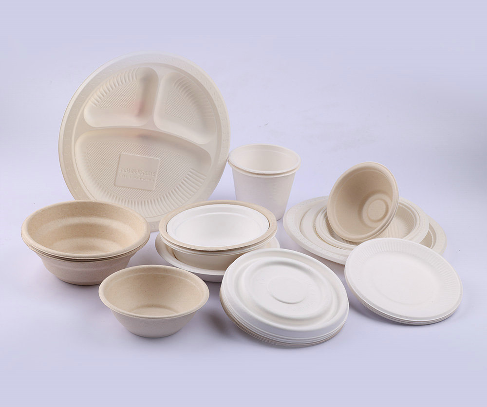 Degradable Pulp tableware（Pulp round box, rectangle box, Burger Box dinner plate)