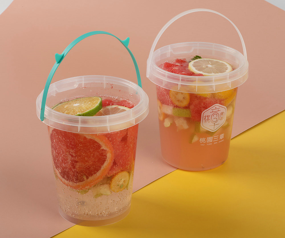 Portable milk tea fruit tea round/square barrel