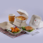 Degradable Pulp tableware（Pulp round box, rectangle box, Burger Box dinner plate)