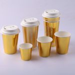 golden paper cup