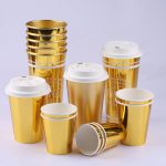 golden paper cup