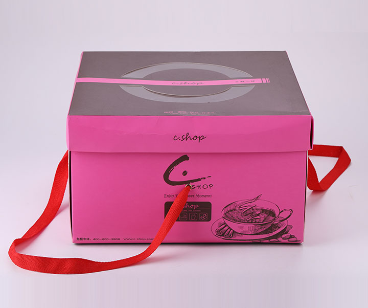 cake box with handle