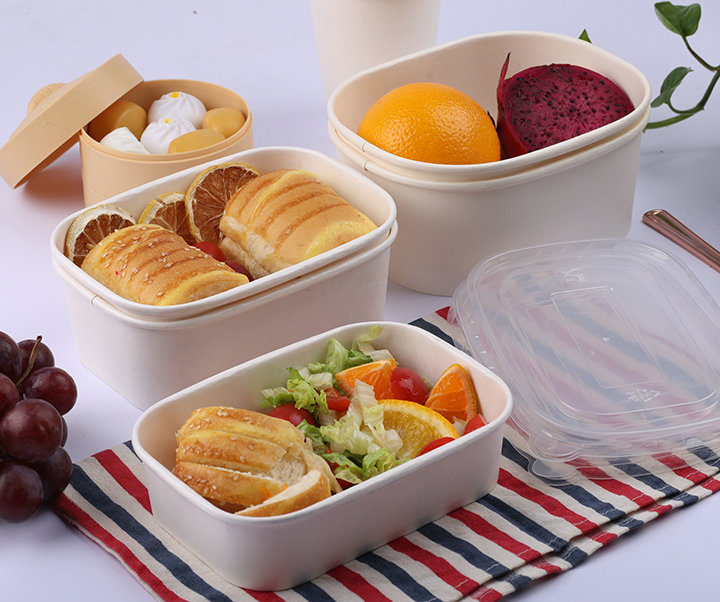 rectangular paper lunch box