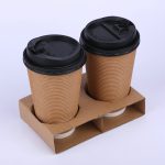 paper cup sleeve cup holder take-away plastic bag