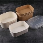 rectangular paper lunch box