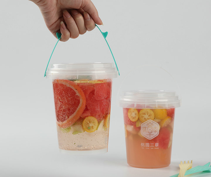 Portable milk tea& fruit tea round/square barrel