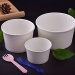 PLA biodegradable paper bowl