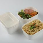 rectangular paper lunch box