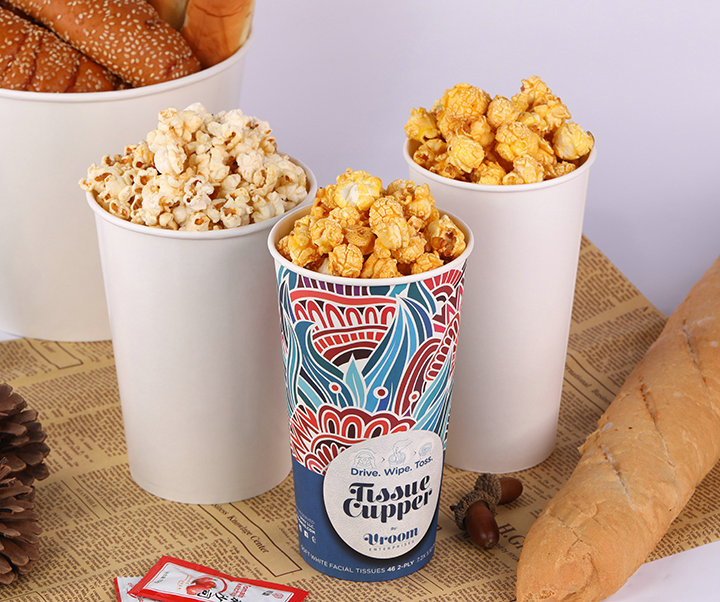 family paper bucket, pop corn paper bucket